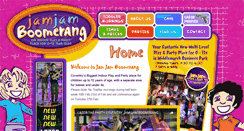 Desktop Screenshot of jamjamboomerang.co.uk